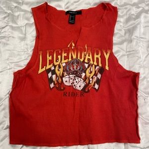 Girls forever 21 burnt orange top size large